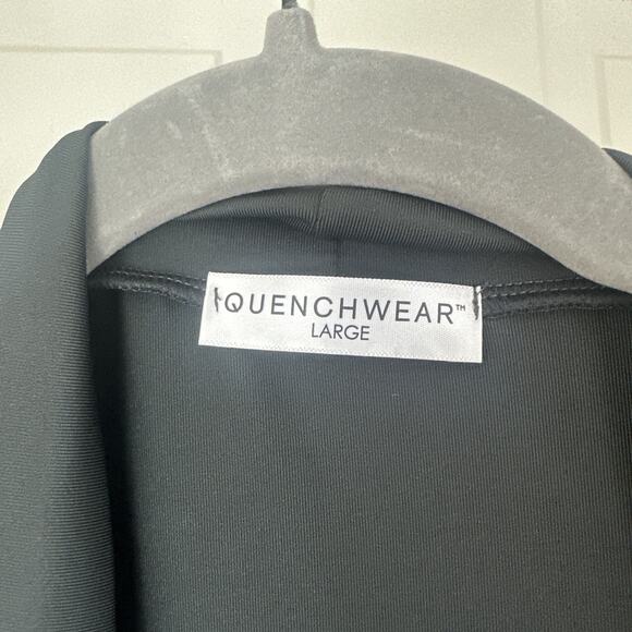 Quench Wear Women's Open Front Cardigan Stretch Long Sleeve Graphite Large - Picture 2 of 6